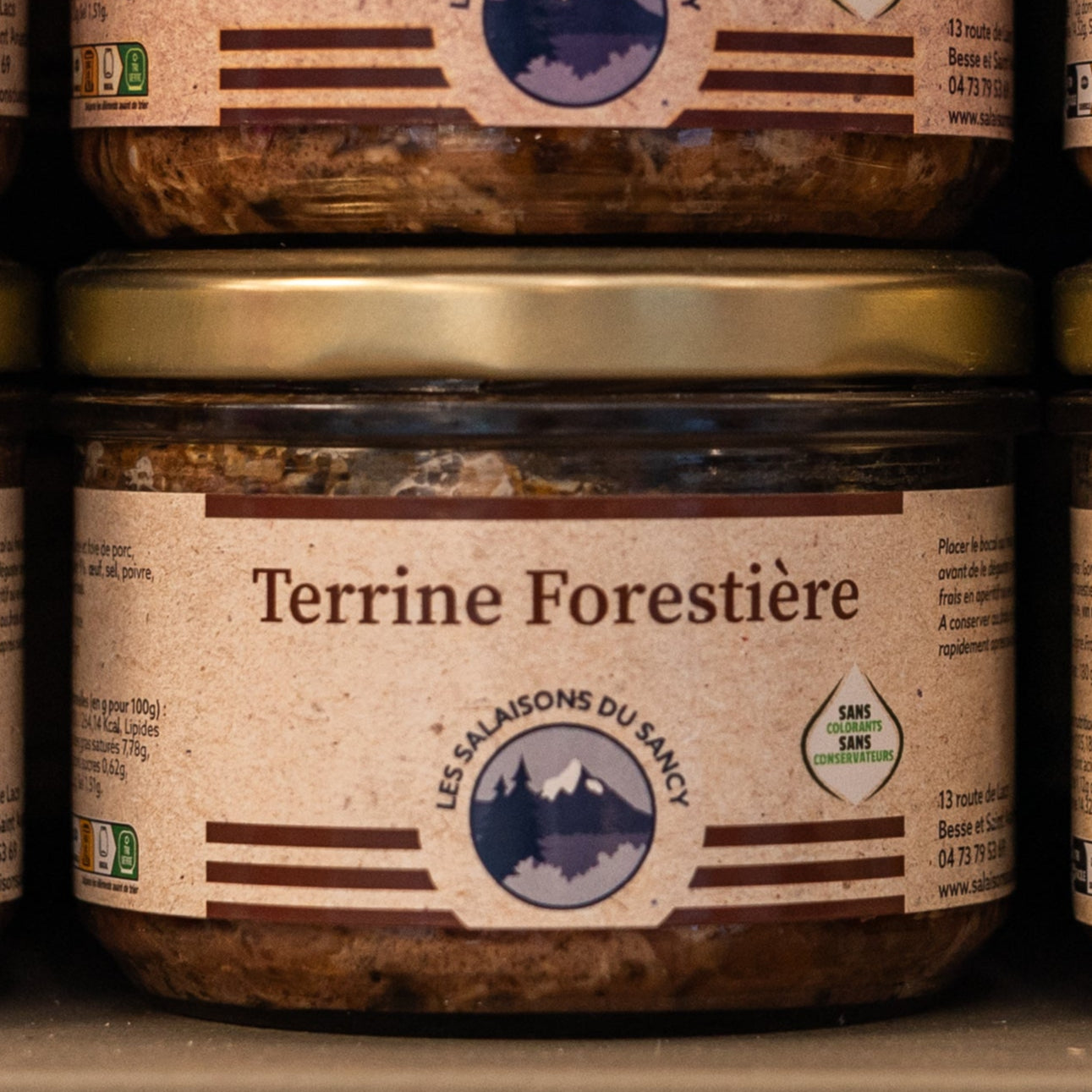 Terrines artisanales Pur Porc - Forestière - 180g