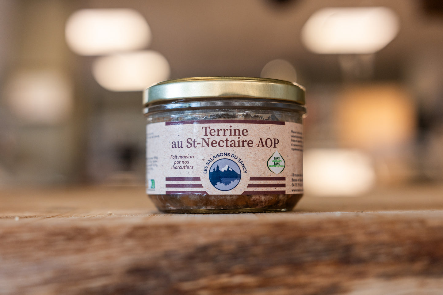 Terrines artisanales Pur Porc - Saint-nectaire AOP - 180g