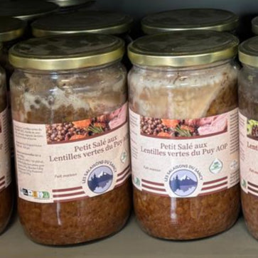 Petit salé aux lentilles vertes du Puy AOP