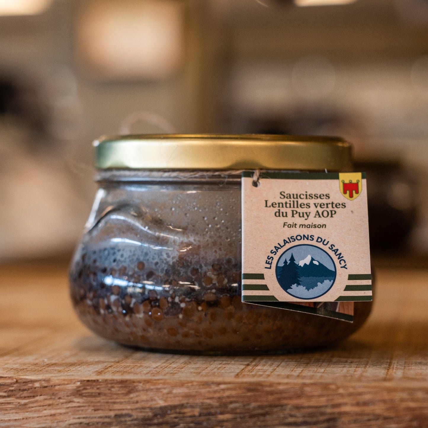 Saucisses lentilles vertes du Puy AOP