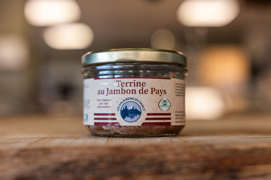 Terrines artisanales Pur Porc - Jambon de pays - 180g